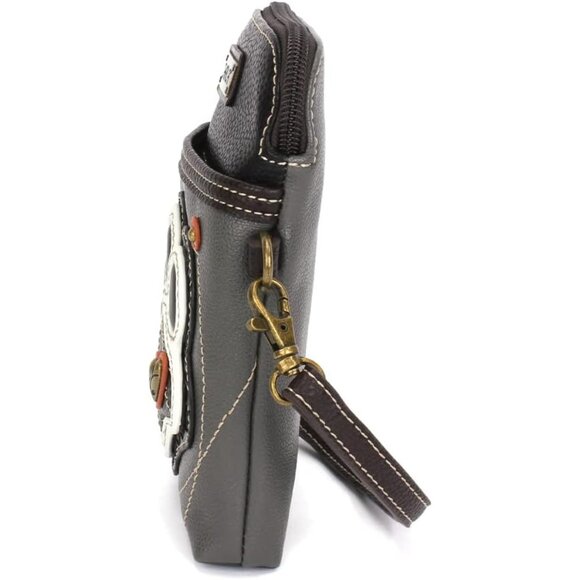 Dog Collection Cell Phone Crossbody Purse Women PU Leather Canvas Multicolor - Picture 4 of 4